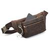 Retro Crazy Horse Leather Men's Waist Bag, European and American Trendy Genuine Leather Men's Bag