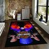 "Harley-Davidson Motorcycles Inspired Retro Design Carpet with Vintage Artwork" Suitable for Use As an Anti-slip    for    Room and Bedroom Sofas
