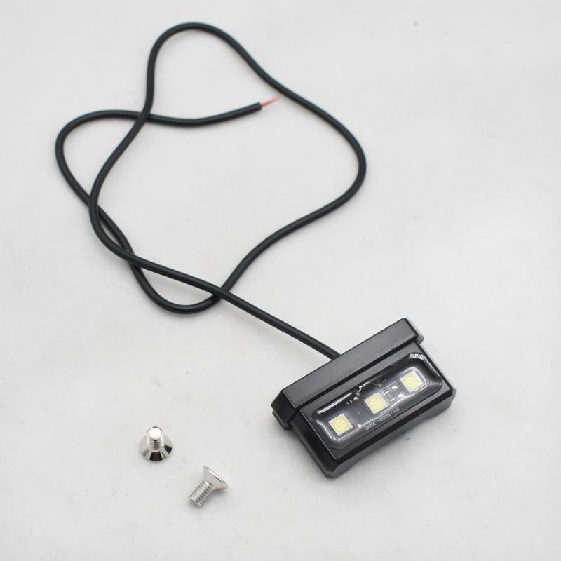 Waterproof Rear Tail Light For Motorcycles, LED Mini License Plate Light With 12V CNC Aluminum Alloy Mounting Bracket