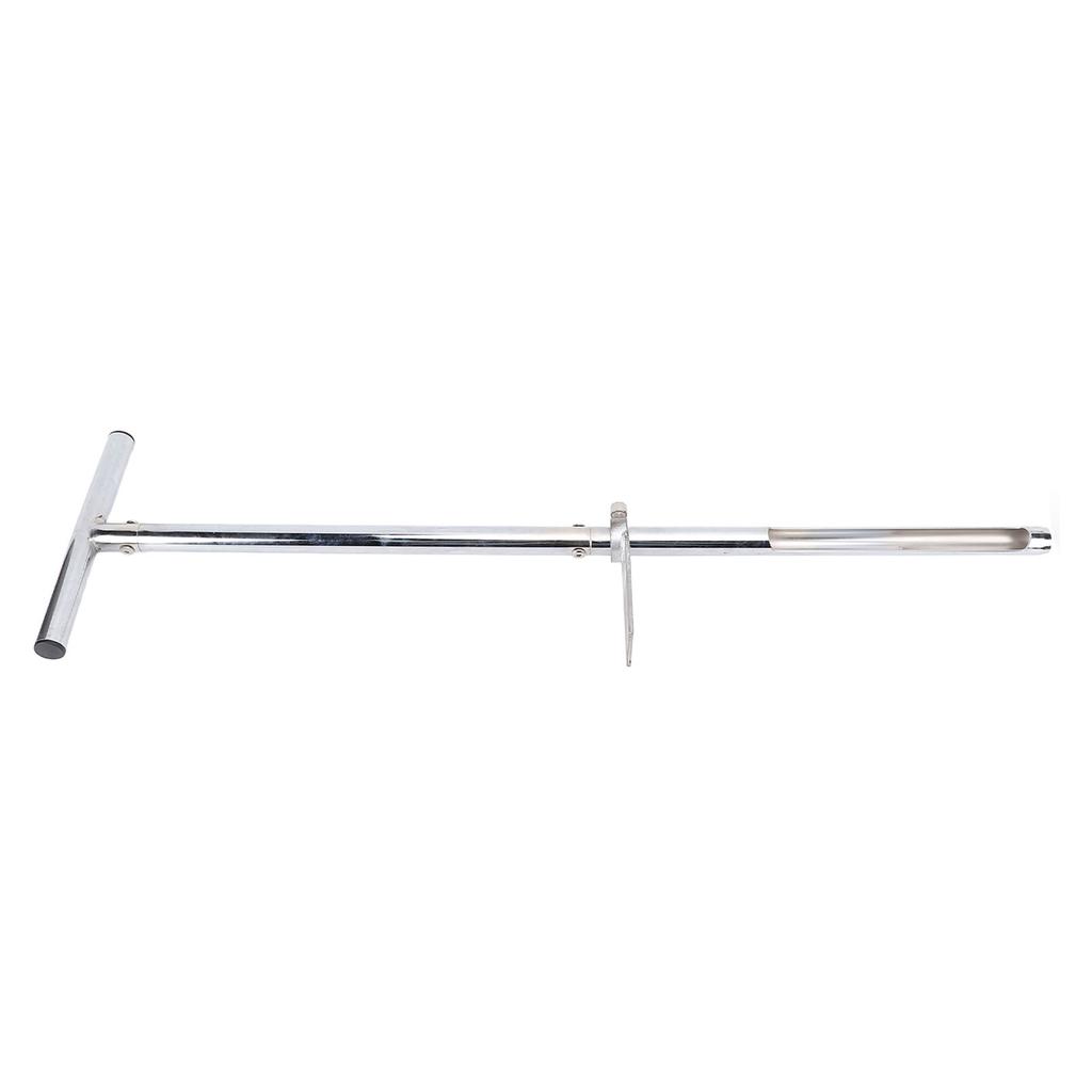 Soil Probe, Stainless Steel Soil Sample Probe, Soil Sampler with Foot Pedal and 2 Sample Bags, Soil Probe Rod for Sampling, Plant Care, Garden, Farm,