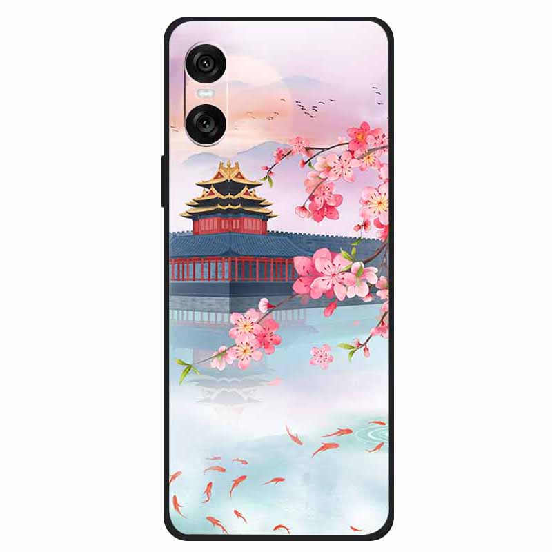 Etui na Sony Xperia 10 VI Unikalny Wzór Drukowany TPU Odporny na Upadki Pokrowiec na Telefon