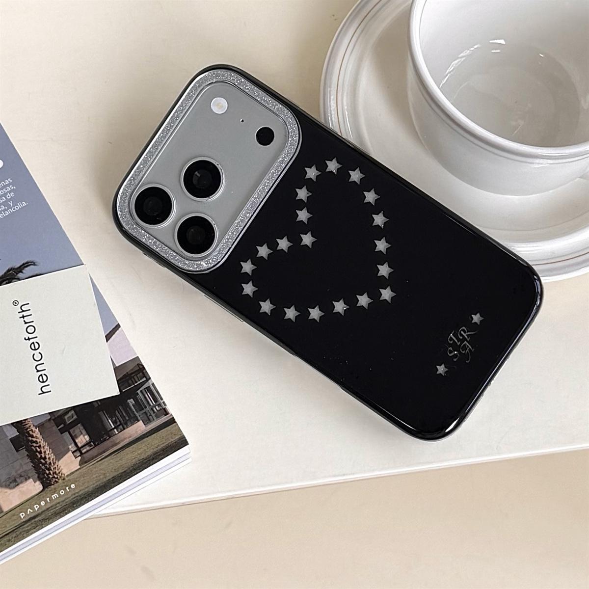 Luxury Glitter Star iPhone 15 ProMax Case - Anti-Fall, Hollow Design iPhone 17 Pro