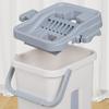 Dual-Use Hands-Free Flat Mop & Bucket Set for Dry and Wet Cleaning in Homes
