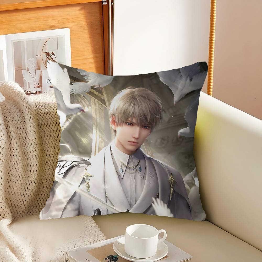 New Love And Deep Space Qi Yu Cushion Cover Car Throw Pillow Case For Sofa Car Christmas Gift 40x40cm 45x45cm