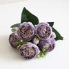 30CM Fake Roses Silk Peony Artificial Flowers Cheap New Year's Festival Decorations Vases for Home Wedding Bridal Bouquet Indoor