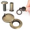 1 pièce Couvercles pour judas de porte Couvercle métallique à rabattre pour la vie privée Œil de bœuf de porte Peephole de sécurité Couvercle fixe Accessoires de porte de sécurité