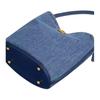 Coach Wierzba 27 Miękkie Logo Jeansowa Torba Bucket Bag Damskie Torby Ciemnoniebieski CAT44-B4RHO