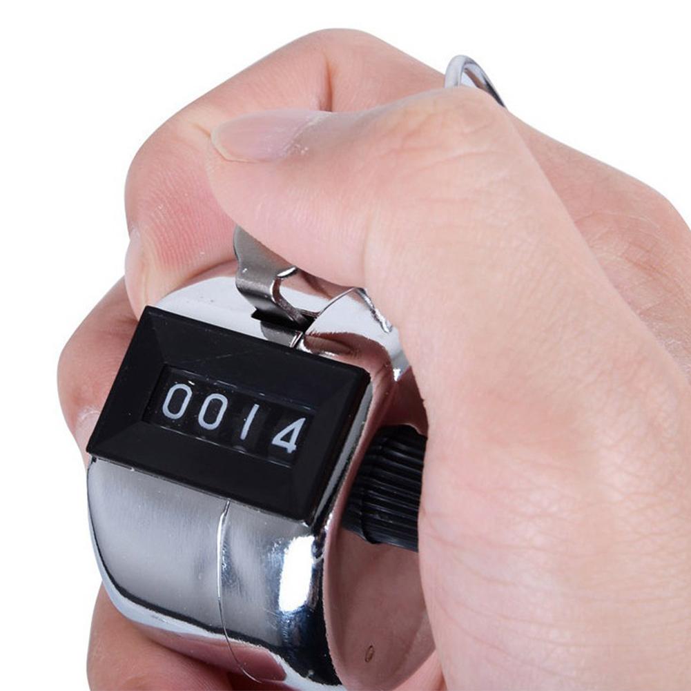 1-10Pcs Metal Handheld Tally Counter 4-Digit Number Count Clicker Counter for Counting Knitting Coaching Fishing Pitch Counter