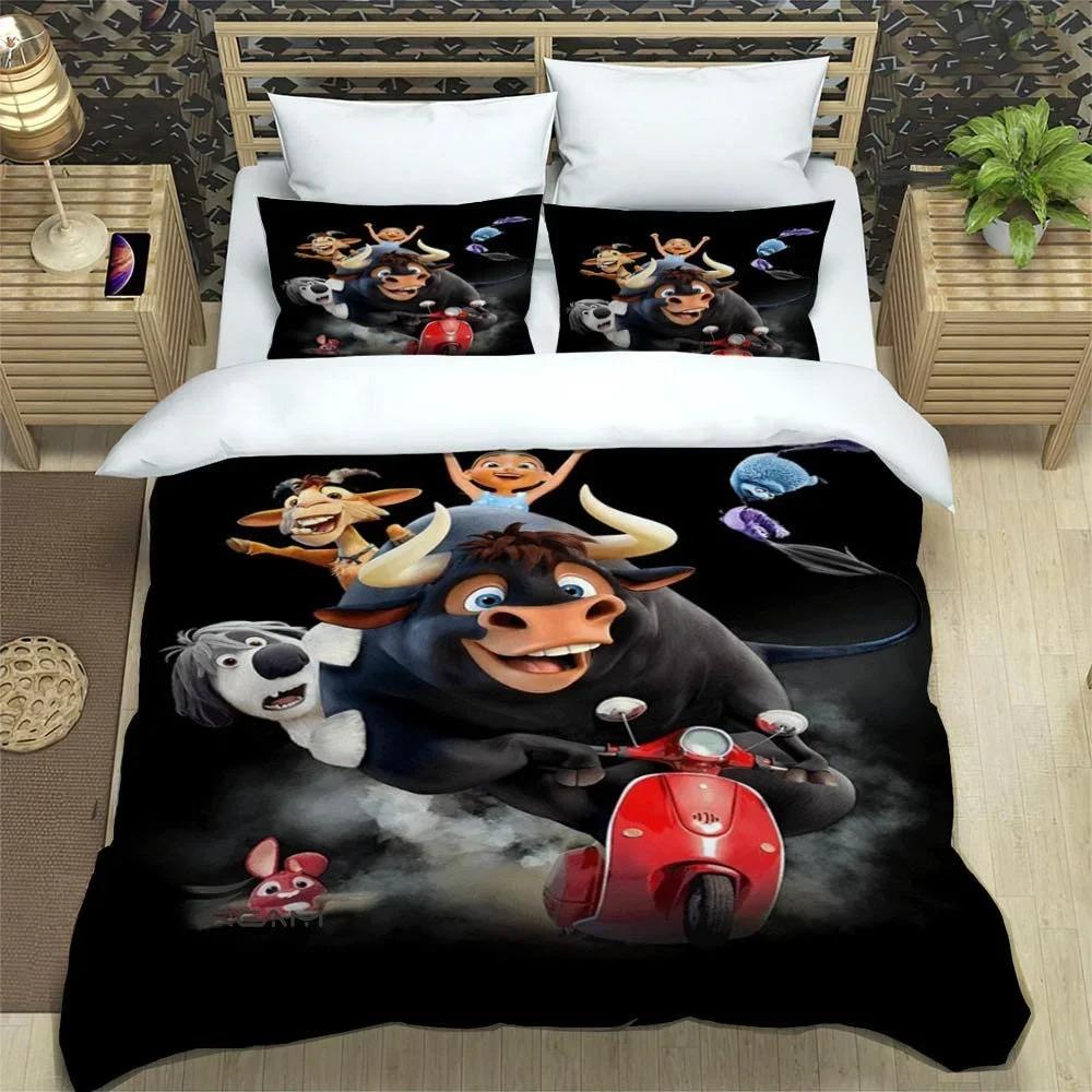 3D-Druck Cartoon Ferdinand Bettwäschesets Exquisites Bettzubehör Set Bettbezug Bettdecke Set Bettwäscheset Luxus Geburtstagsgeschenk