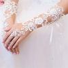 1 Paar Sexy Spitze Fingerlose Fischernetz-Fäustlinge für Damen Hochzeitsfeier Spitze Lange Handschuhe Geschenke