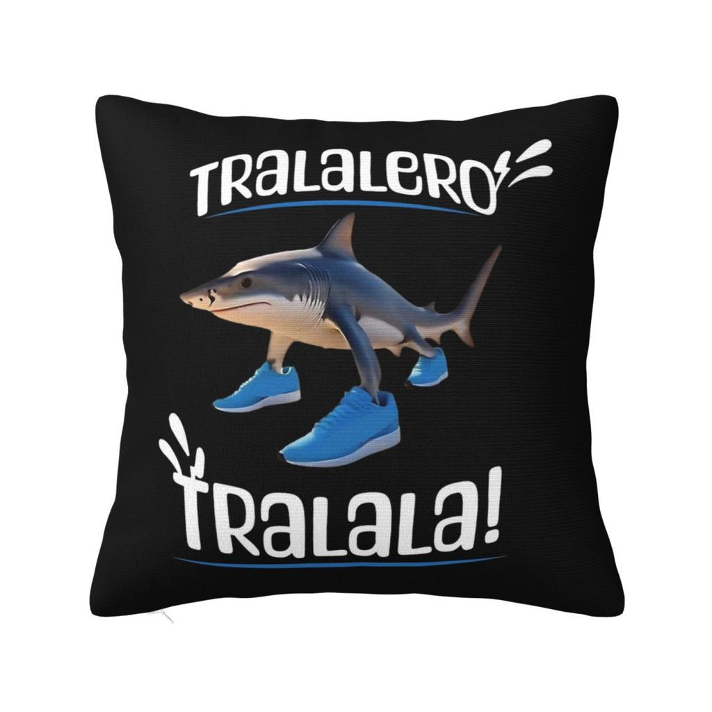 Brr Brr Patapim Italian Brainrot Pillowcase Polyester Cushion Cover Decor Meme Throw Pillow Case Cover Home Square 40X40cm