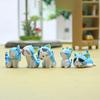 9Pcs Cartoon Cat Figure PVC Kitten Statue Mini Animal Figurine Home Office Desktop Decoration