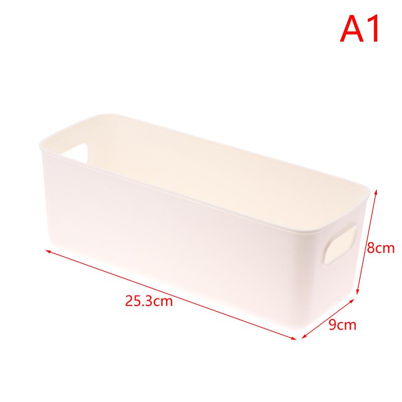 

1 шт. настольный ящик для хранения канцелярских принадлежностей, белый, туалетные принадлежности, косметика, всякая всячина, пластиковая коробка-органайзер для хранения