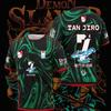 Nova Camisa de Anime Demon Slayer Tanjirou Maillot Casual Respirável T-Shirt Para Homens Mulheres No Verão Roupas de Roleplay Tshirt Tops