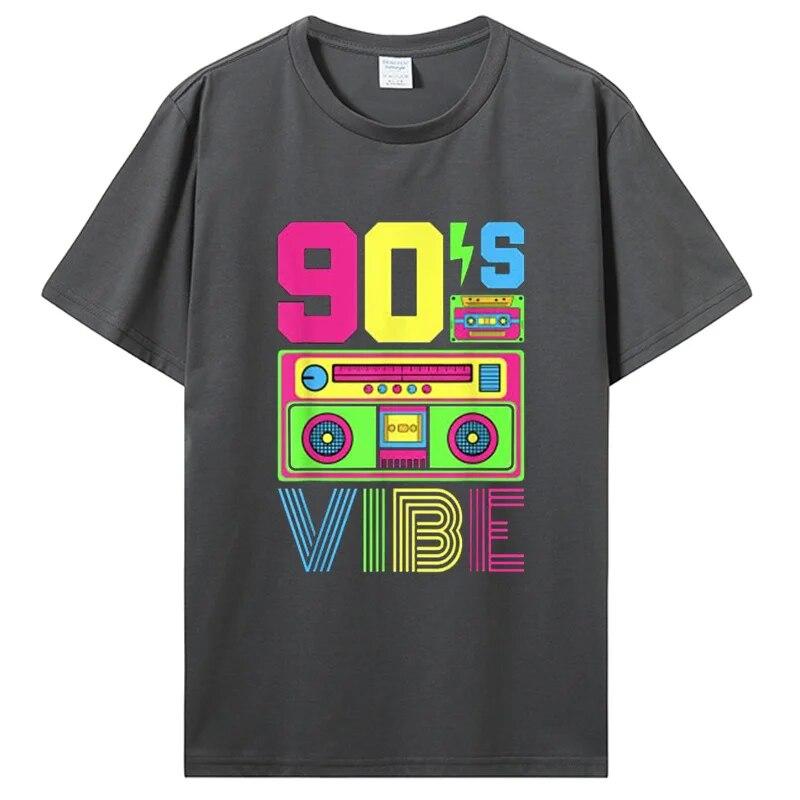90s Vibe 1990 Styl Móda 90s Téma Oblečení Devadesátková Kostým Tričko Vtipné Grafické Tričko Topy Dámská Móda Oblečení Oversized