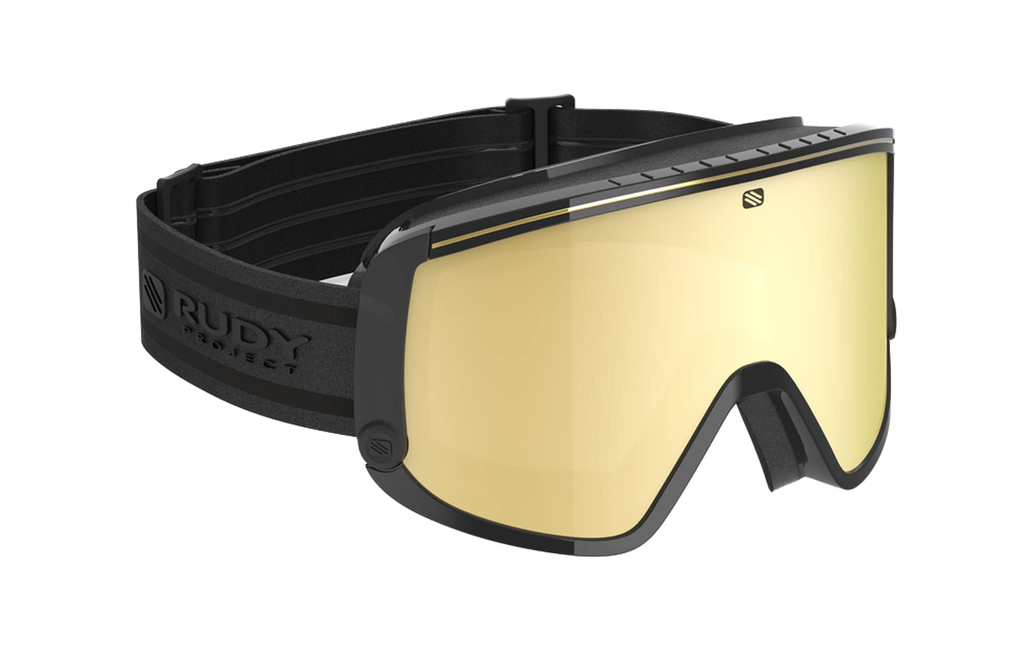 

Rudy Project SPINCUT Black Double Goggles, Gloss/Multi-Laser Gold, Lens, MK215703-0000