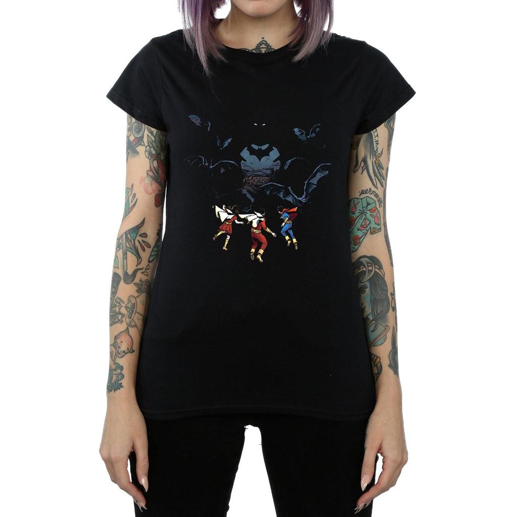DC Comics Womens/Ladies Batman Shadow Bats Cotton T-Shirt