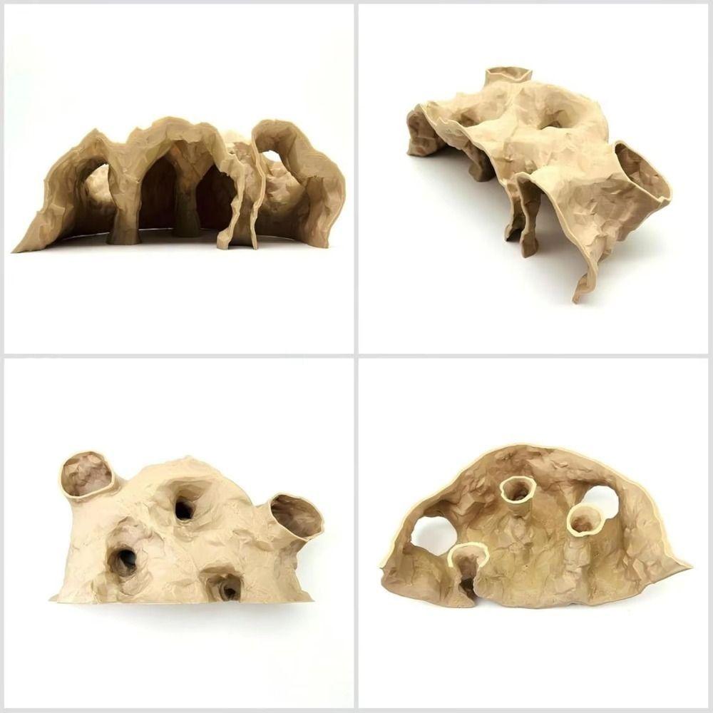 Durable 3D Printing Gravel Tunnel Cave Rest Safe Fish Tank Underground Cave Fish Nest Leisure Cave Fish Tank Ornament