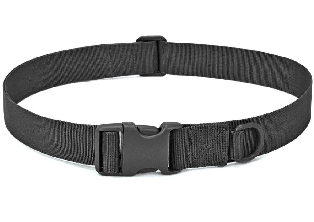 La Tonsai Waist Work Easy Tactical Simple Design for Outdoor and Outdoor Work Belt, Belt, Adjustment, One-Touch Belt, Airsoft, DIY, (Black)