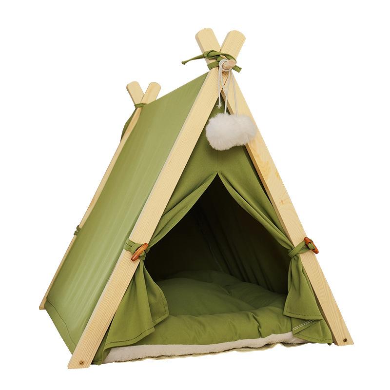Husdjurstält boet Canopy Design Japansk och koreansk stil kabin kattsand Lyxmodeller för hundar och katter