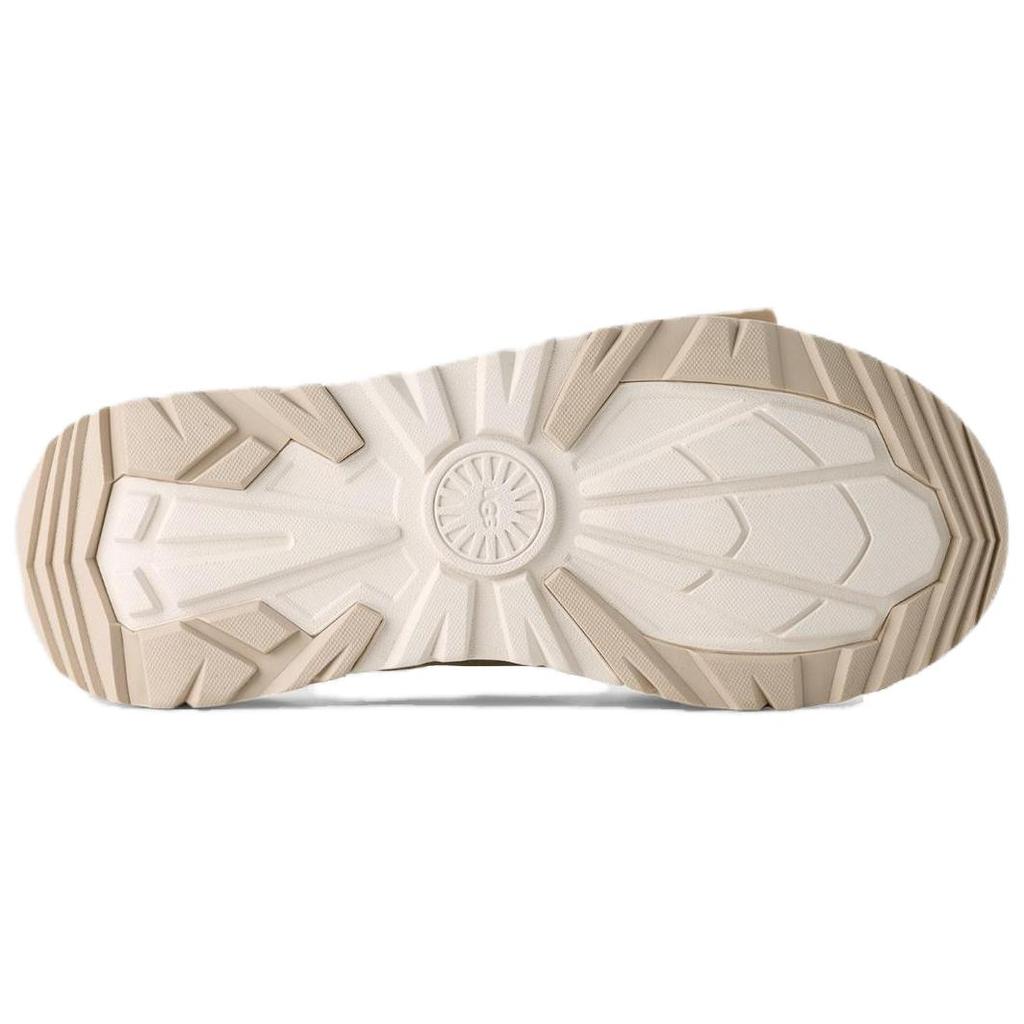 UGG Cap Outdoor Series Round Toe Thick Sole Velcro Commuter Versatile Non-Slip Slide Sandals Unisex Sandals Light-Beige 1167497-LHB