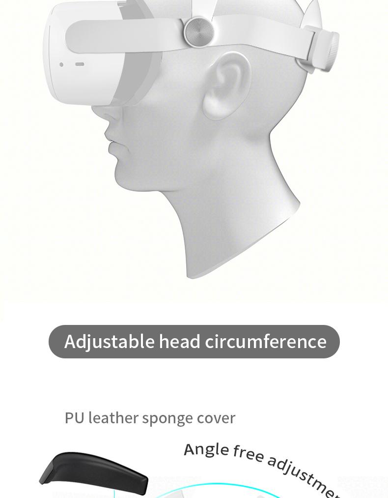 Adjustable Head Strap For Oculus Quest 2 VR Headwear Glasses Adjustable Improve Comfortable And Replaceable Headwear Accessorie