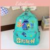 Stitch Letter Cute Angel Cartoon Pattern Children Backpack For Use School