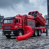 1:50 Smoke Exhauster Fire Fighting Vehicle Alloy Metal Diecast Model Car Simulation Children Collectibles Ornaments Holiday Gift