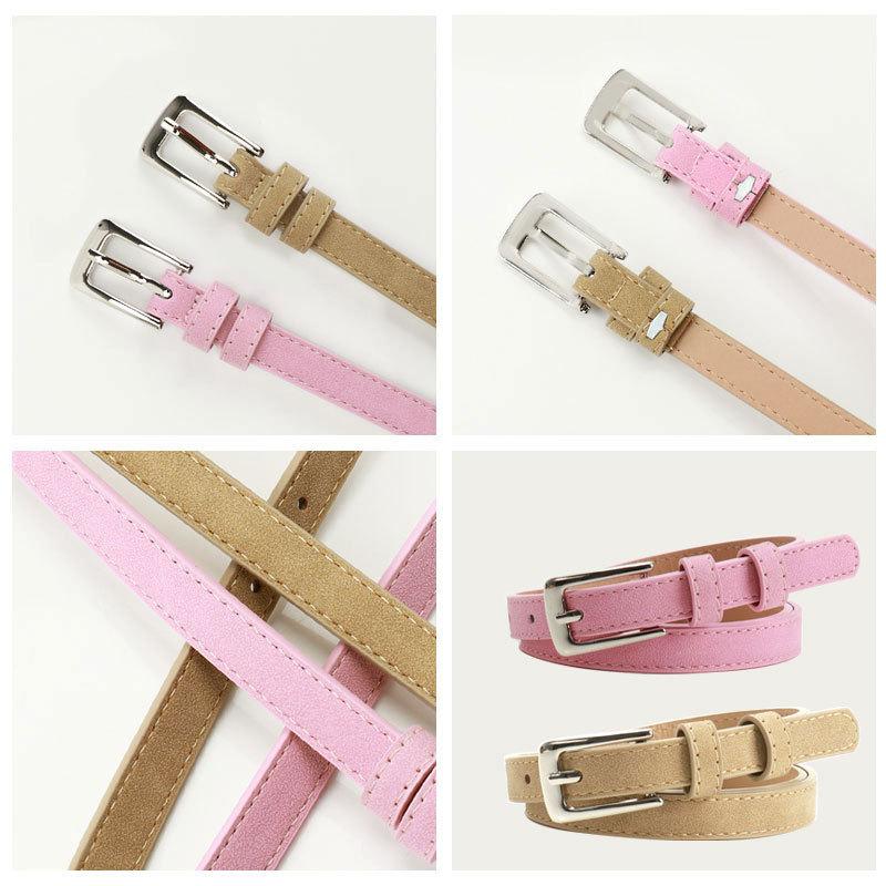 Summer Aurora Style New Fashion Simple Women's Thin Belt Decorative Jeans Dress High-end Belt Women