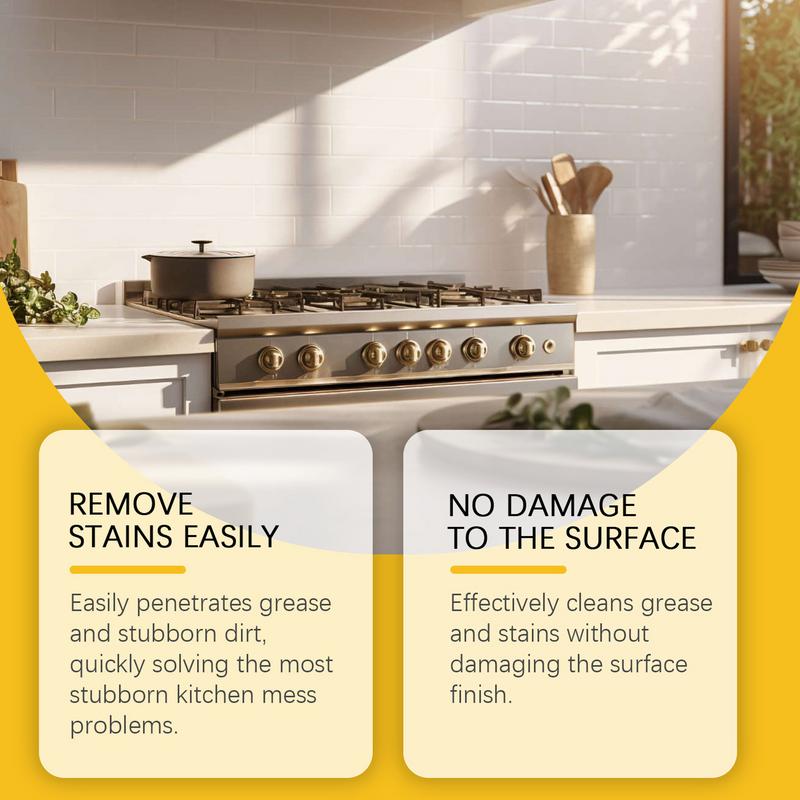 Heavy Oil Stain Cleaner Gentle Safe Kitchen Cleaner Spray Household Cleaners Efficient Oil Stain Cleaner For Pots And Pans