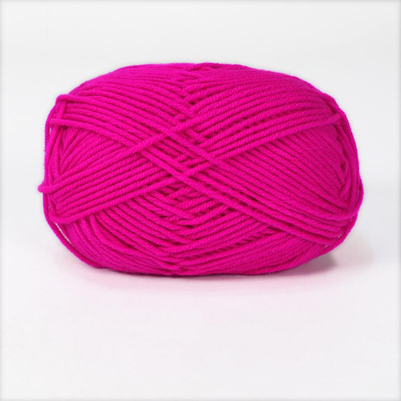 Milk Cotton Yarn 4 Strand Combed Fiber Milk Cotton Medium Fine Yarn Handmade Knitted Sweater Scarf DIY Material Bag