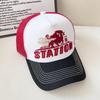 American Retro Baseball Cap Mesh Breathable UPF50+ Unisex Hip Hop Streetwear Adjustable Vintage Sun Hat