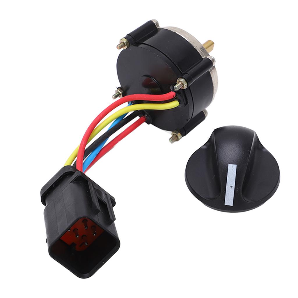 Throttle Motor Knob ABS Alloy Steel Standard Plug Fuel Selector Switch for Caterpillar CAT E312D2 E320D2 E330D2