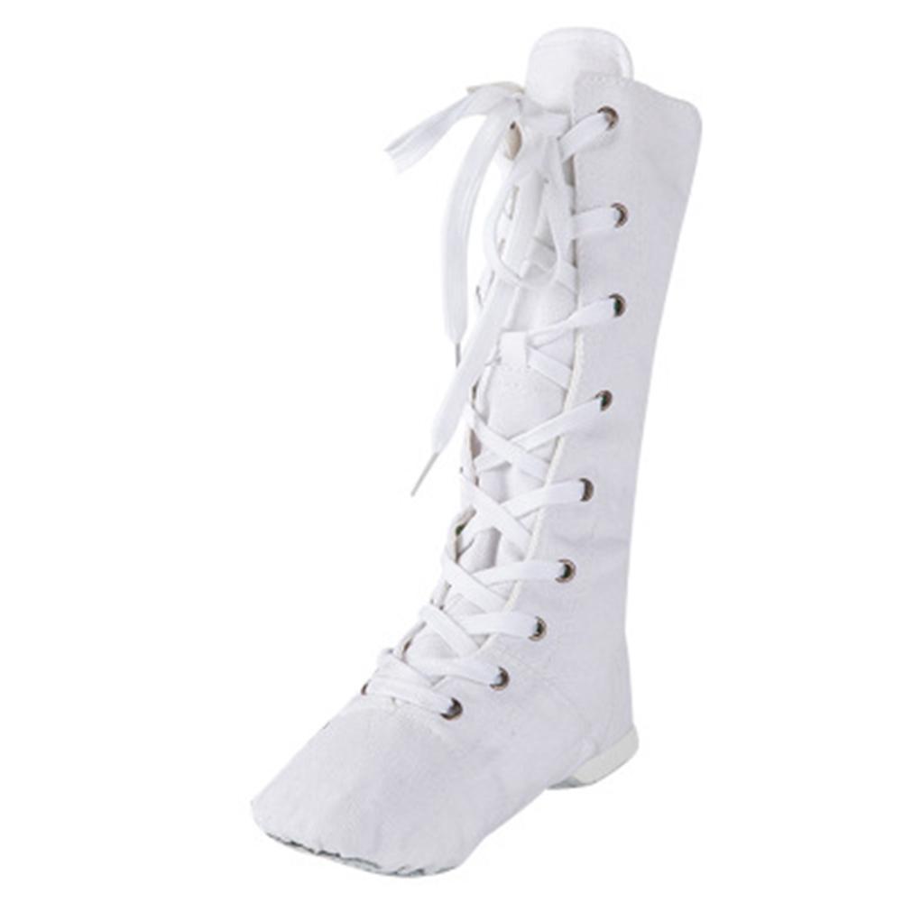 

Холщовые удлиненные высокие кроссовки для джазовых танцев Белые Красные Черные Туфли для йоги для взрослых женщин детей Балетные танцевальные туфли для помещений 45 чёрный