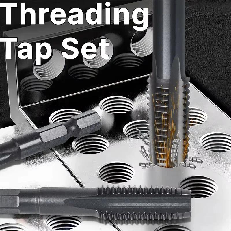 

Industrial Grade Tap Set 3PC M6/M8/M10 for Stainless Steel with For M35 HSS Co5 Material and Efficient Chip Evacuation System China Mainland