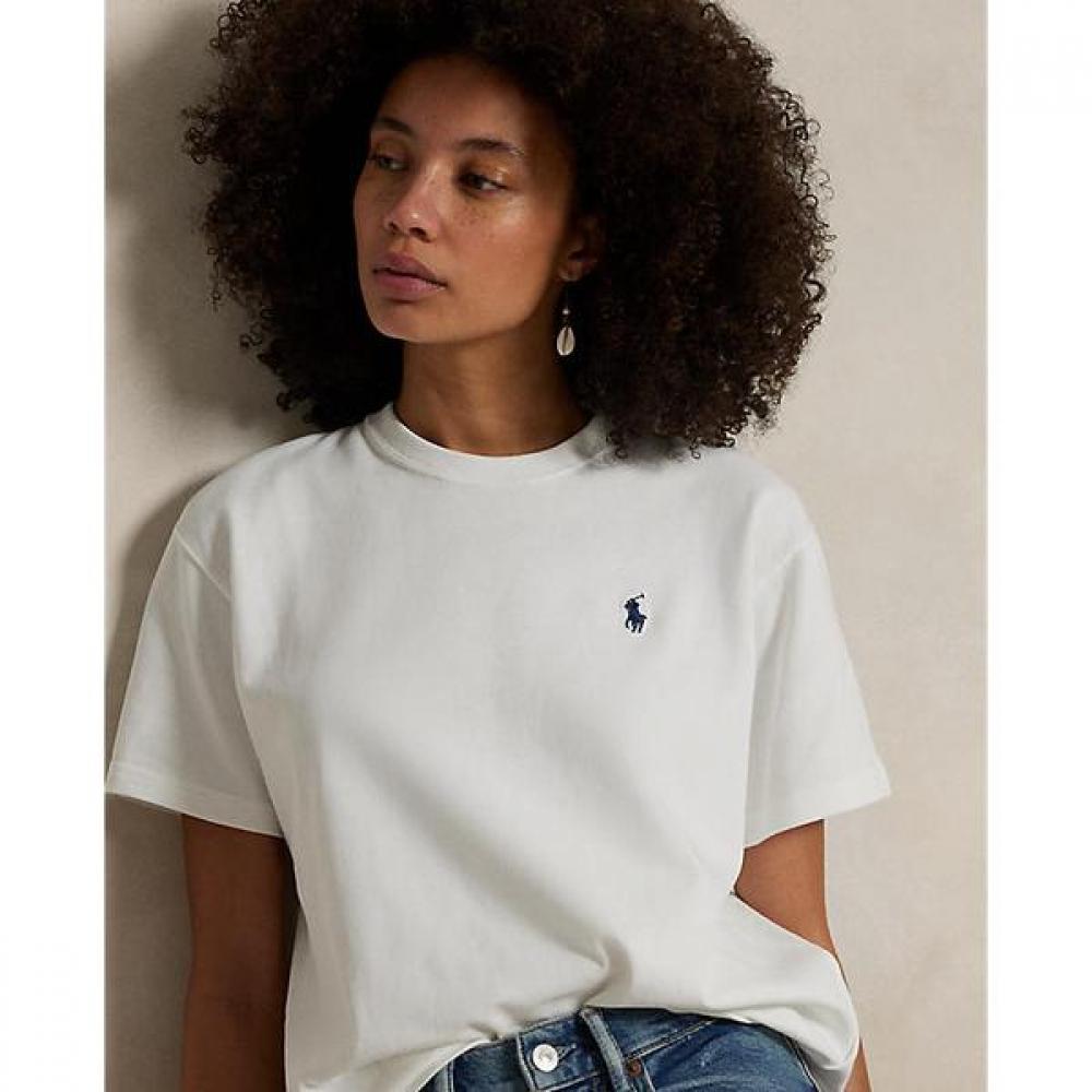 Polo Ralph Lauren Women Cotton Jersey Crewneck Tee  Wmpoknincu21056100 