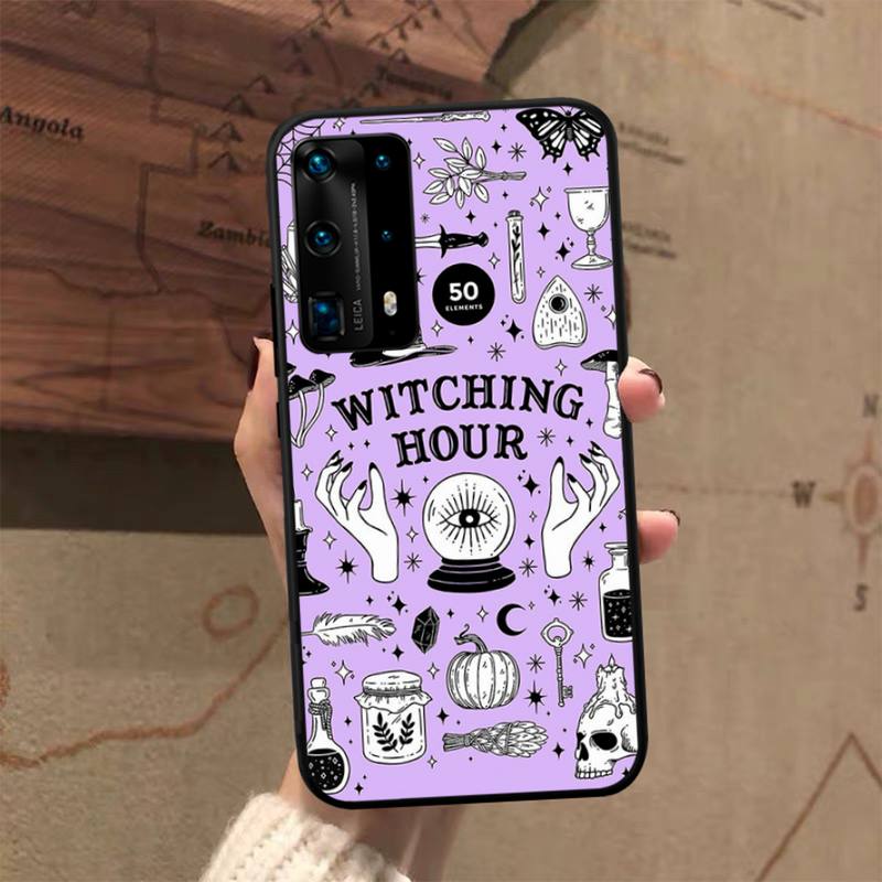 Witches Moon Tarot Witch Ouija Phone Case for Huawei P50 P40 E P30 P20 Pro P10 Lite P Smart Y6 Nova3E Honor10 Cover