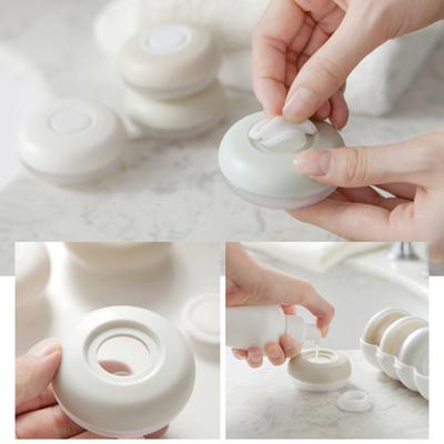 4 pezzi di imballaggio scatola salvaspazio bottiglie di emulsione shampoo ricaricabili scatola di immagazzinaggio portatile a prova di perdite da viaggio