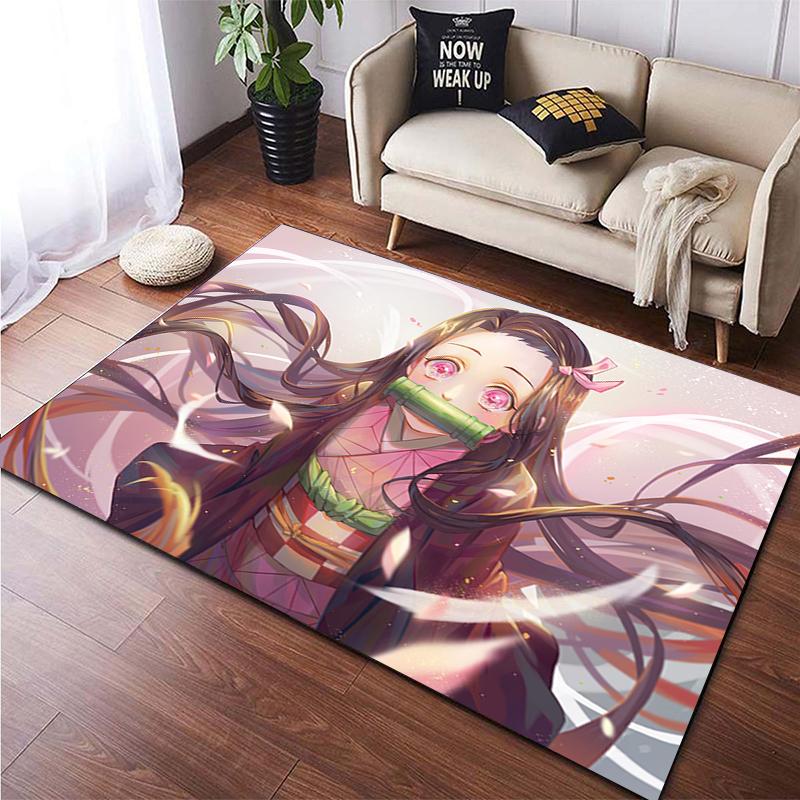 Demon Slayer Custom Carpet Living Room Carpet  Camping Mat Kitchen Mat Yoga Mat Washroom Floor Mat Decoracion Room Kitchen Mat