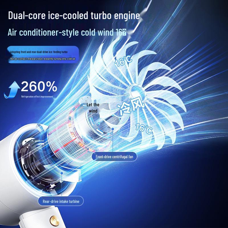 N68 Handheld Mini Fan: 100-Speed USB Rechargeable High-Speed Turbo Fan