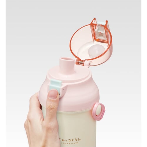 Skater Children's Plastic Water Bottle, 800ml, Antibacterial, Sumikkogurashi Design, for Girls, Made In Japan, PSB8RAG-A