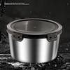 Mishangni 304 Stainless Steel Round Food Storage Container Set