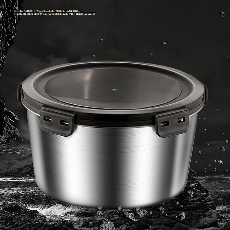 Mishangni 304 Stainless Steel Round Food Storage Container Set