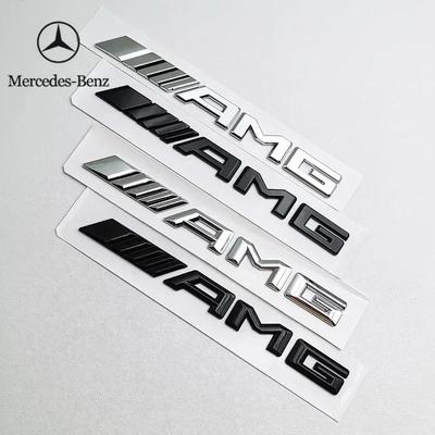 2025 Horké Pro Benz 3D ABS Černé Logo Znak AMG Písmena Znak na Kufr Auta Pro Mercedes Benz W204 W205 W176 W177 W212 W213 AMG Samolepka