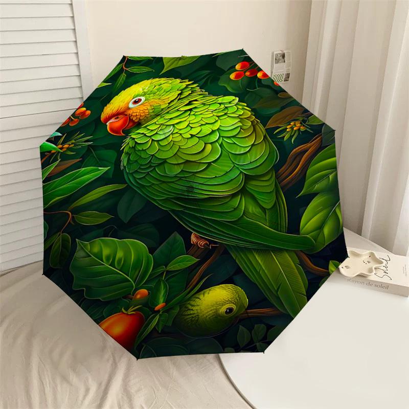 

1PC Parrot Fruit Umbrella-8-Rib Reinforced, Automatic Open, Lightweight & Durable, Fashion Accessory for Outdoor-L0332