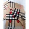 Used [Unused] BURBERRY Scarf Stole Muffler Shawl 100% Cashmere Camel & Red Heart Reversible