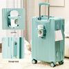 Valise de voyage étudiante grande capacité avec roues universelles et serrure à combinaison