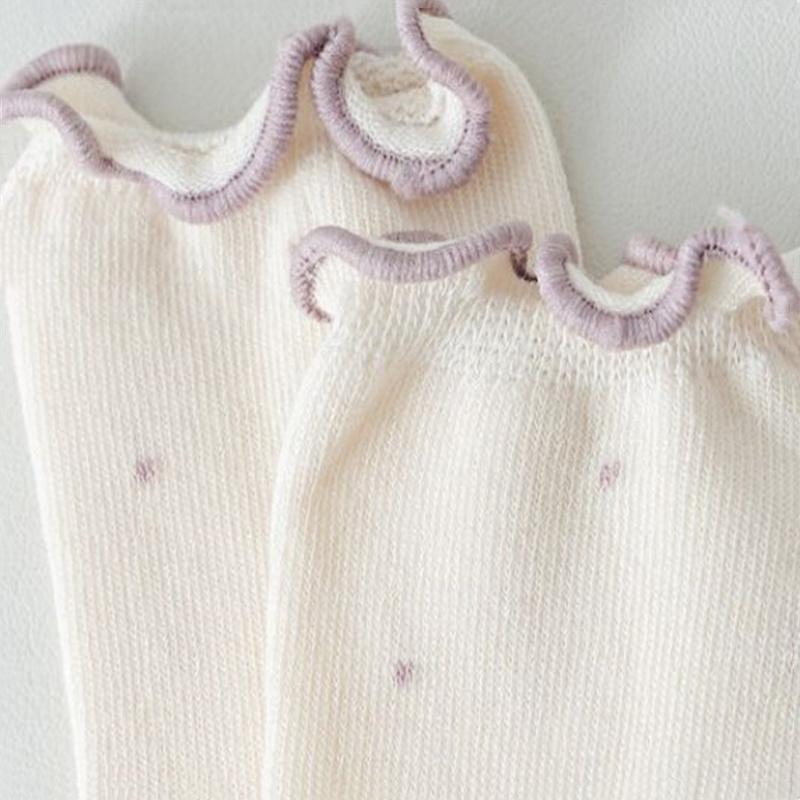 Children's Girls Socks Cotton Dot Solid Kids Girl Sock Fashion Princess Baby Socks For Girls Autumn Winter 0-12Years Accessories