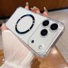 For IPhone 17air Airbag Shockproof Transparent TPU Magnetic Wireless Charging Case Cover for IPhone 17 16 15 14 13 12 Pro Max