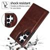 Wallet Double Button Card Slot Stand Flip Leather Case For Samsung Galaxy S25 S24 Ultra S23 Plus S24FE S22 S21 S20 Note 20